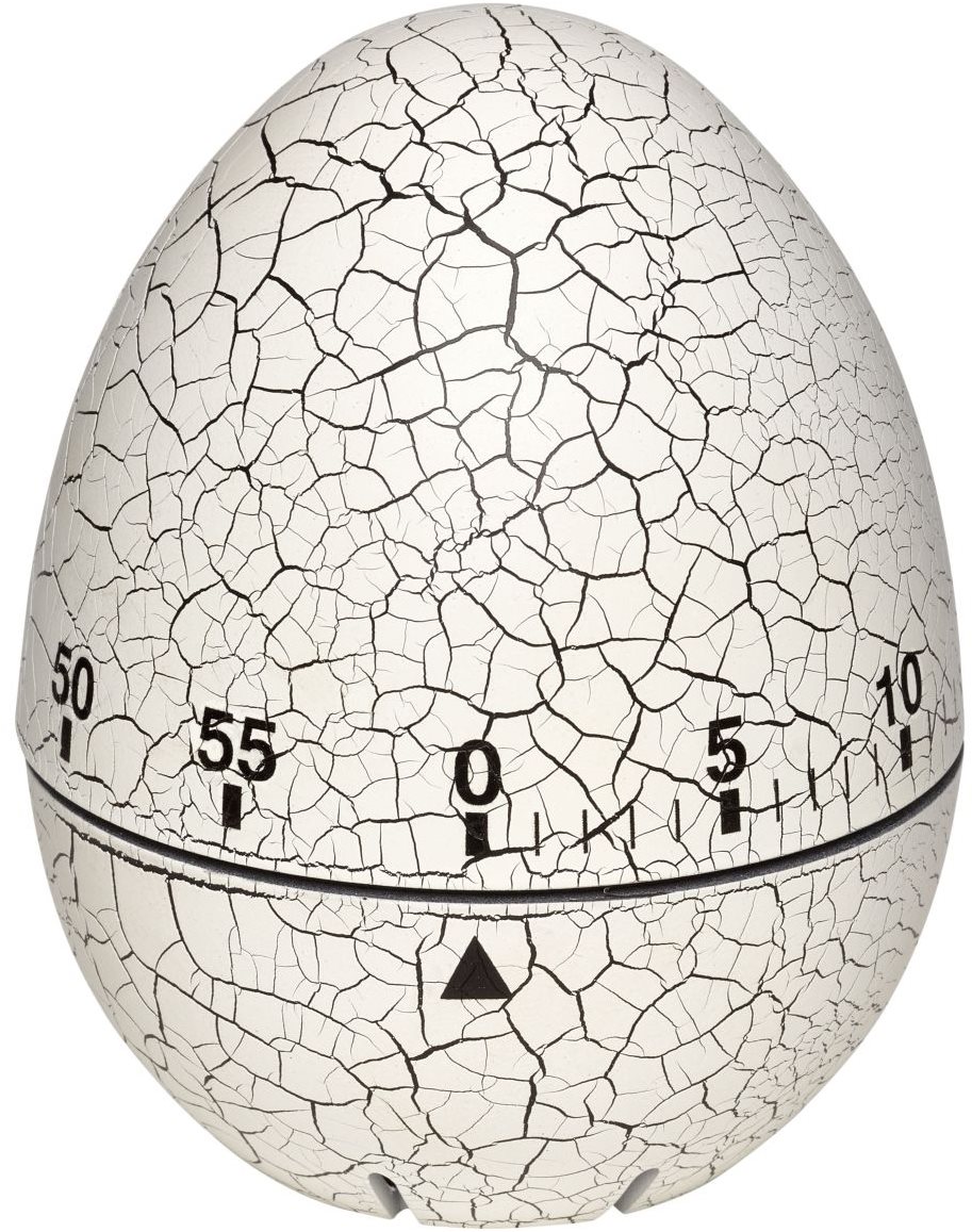 Mechanikus percmérő TFA 38.1033.02 - repedt tojás, fehér