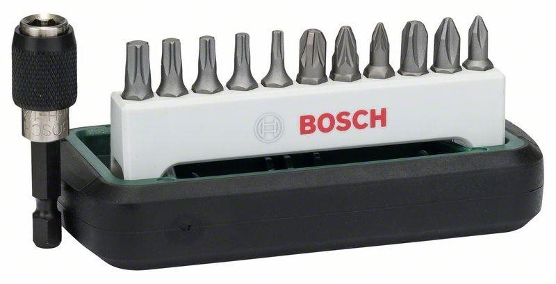 Bosch Csavarbit, szabványos, vegyes készlet, 12 részes