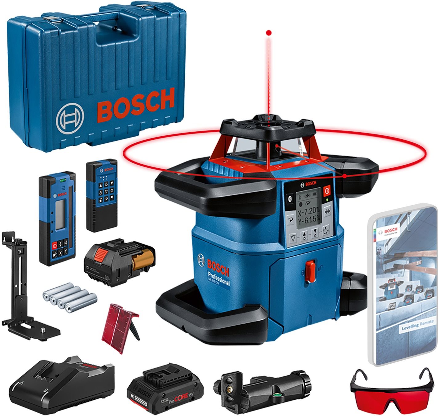 Bosch Professional GRL 600 CHV + LR60 + RC6 + kufr 0.601.061.F00