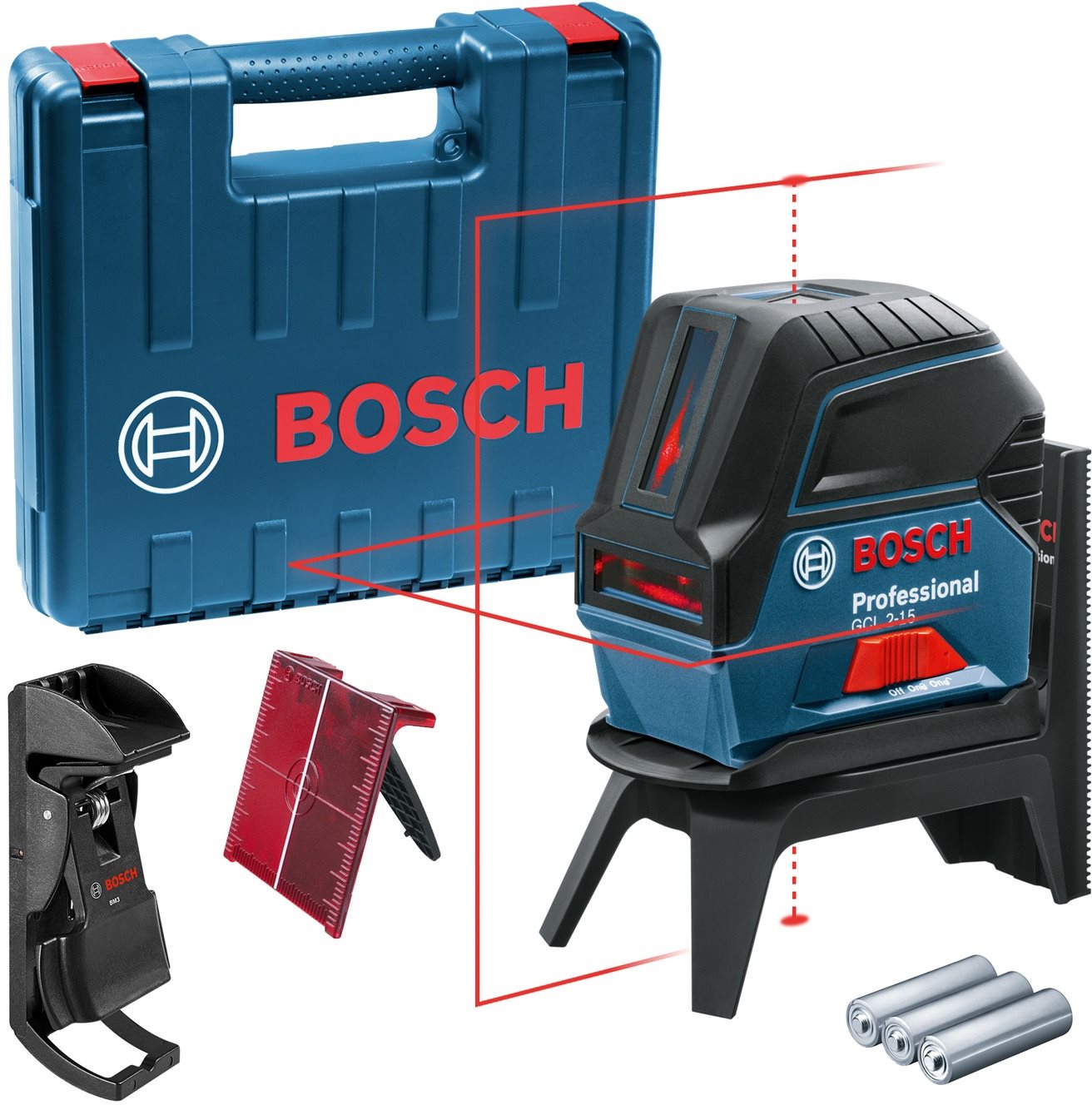 Bosch Professional GCL 2-15 + RM1 + kufr 0.601.066.E02
