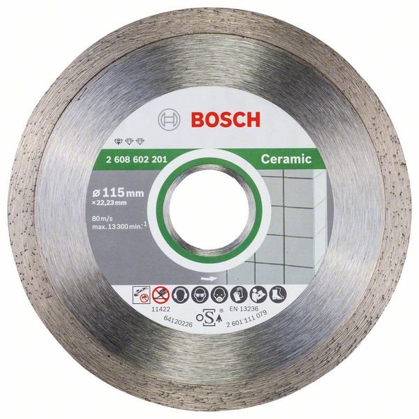 BOSCH Standard for Ceramic 115x22,23x1,6x7 mm