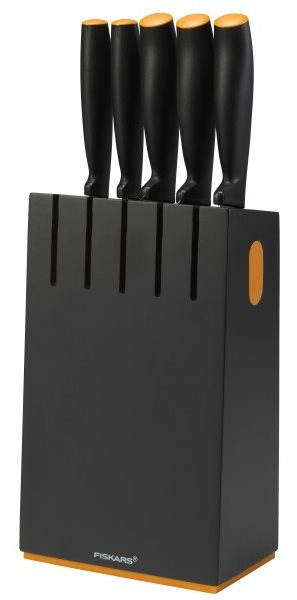 Fiskars Functional Form késkészlet 5 darab késsel, fekete, 1014190
