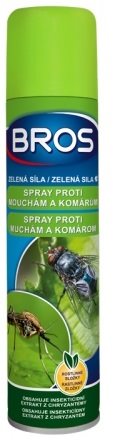 Insekticid BROS ZELENÁ SÍLA proti mouchám a komárům 300m