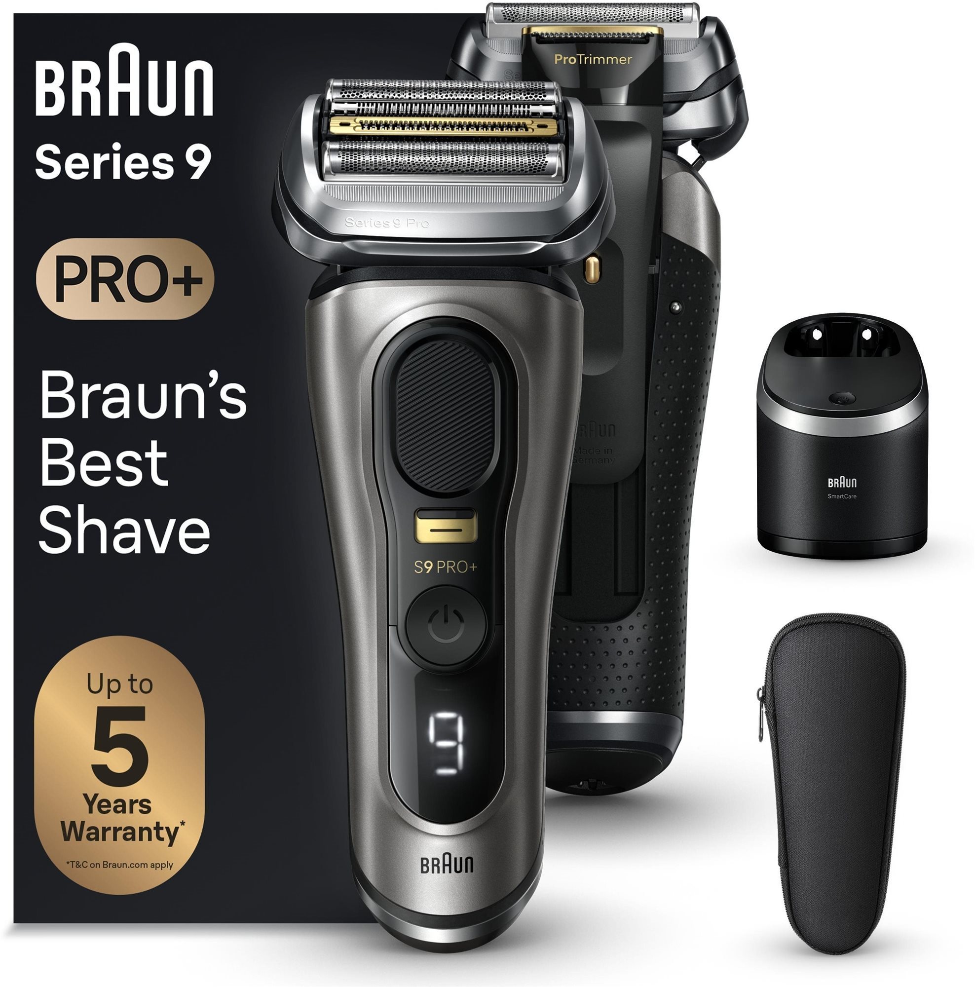 Braun Series 9 PRO+, Wet & Dry, 9565cc, tmavě šedý