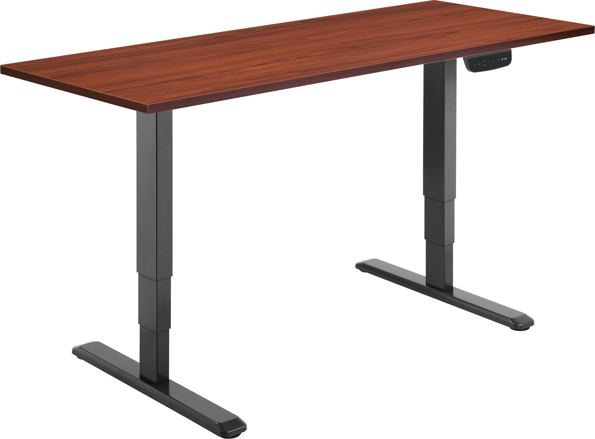 AlzaErgo Table ET1 NewGen fekete + TTE-03 160x80 cm barna asztallappal