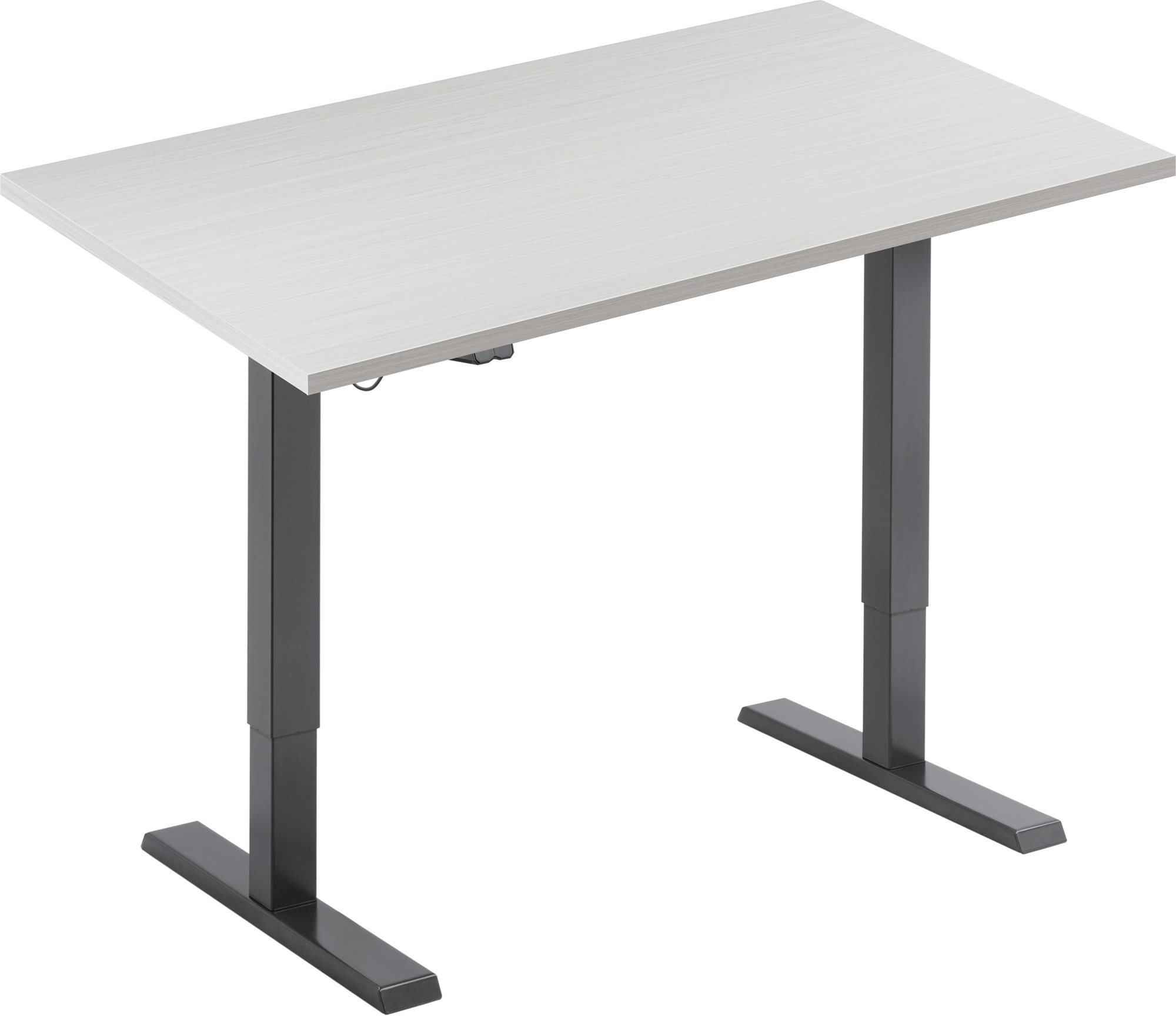 AlzaErgo Table ET2.1 fekete + lap TTE-12 120x80 cm fehér furnér