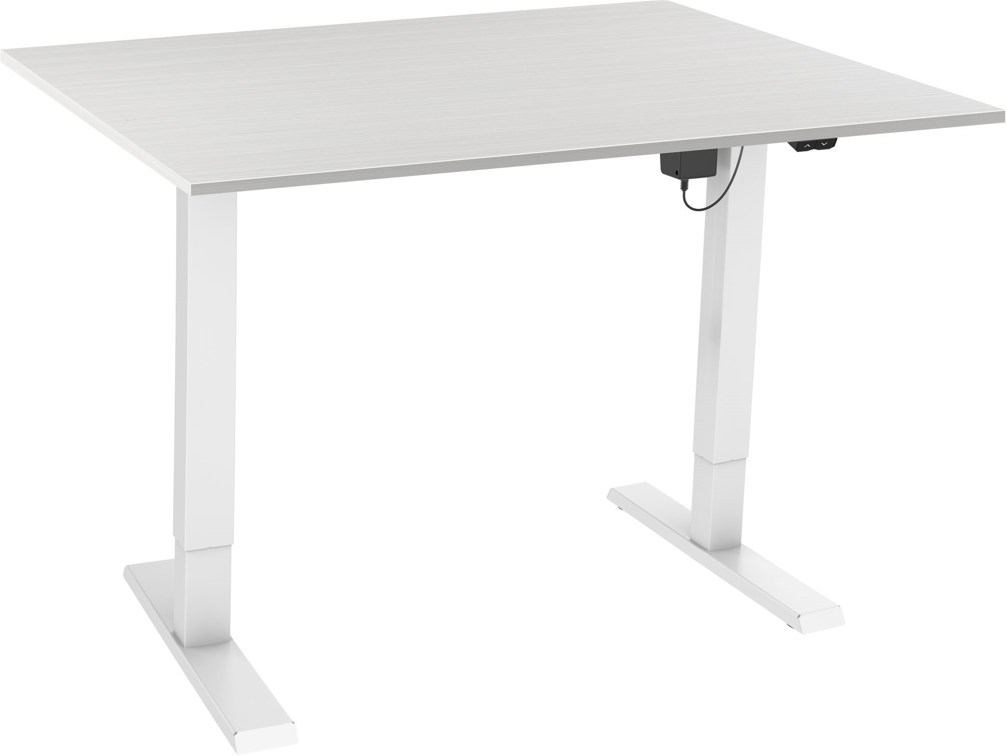 AlzaErgo Table ET2.1 fehér + TTE-12 120x80 cm-es lap, fehér tölgy