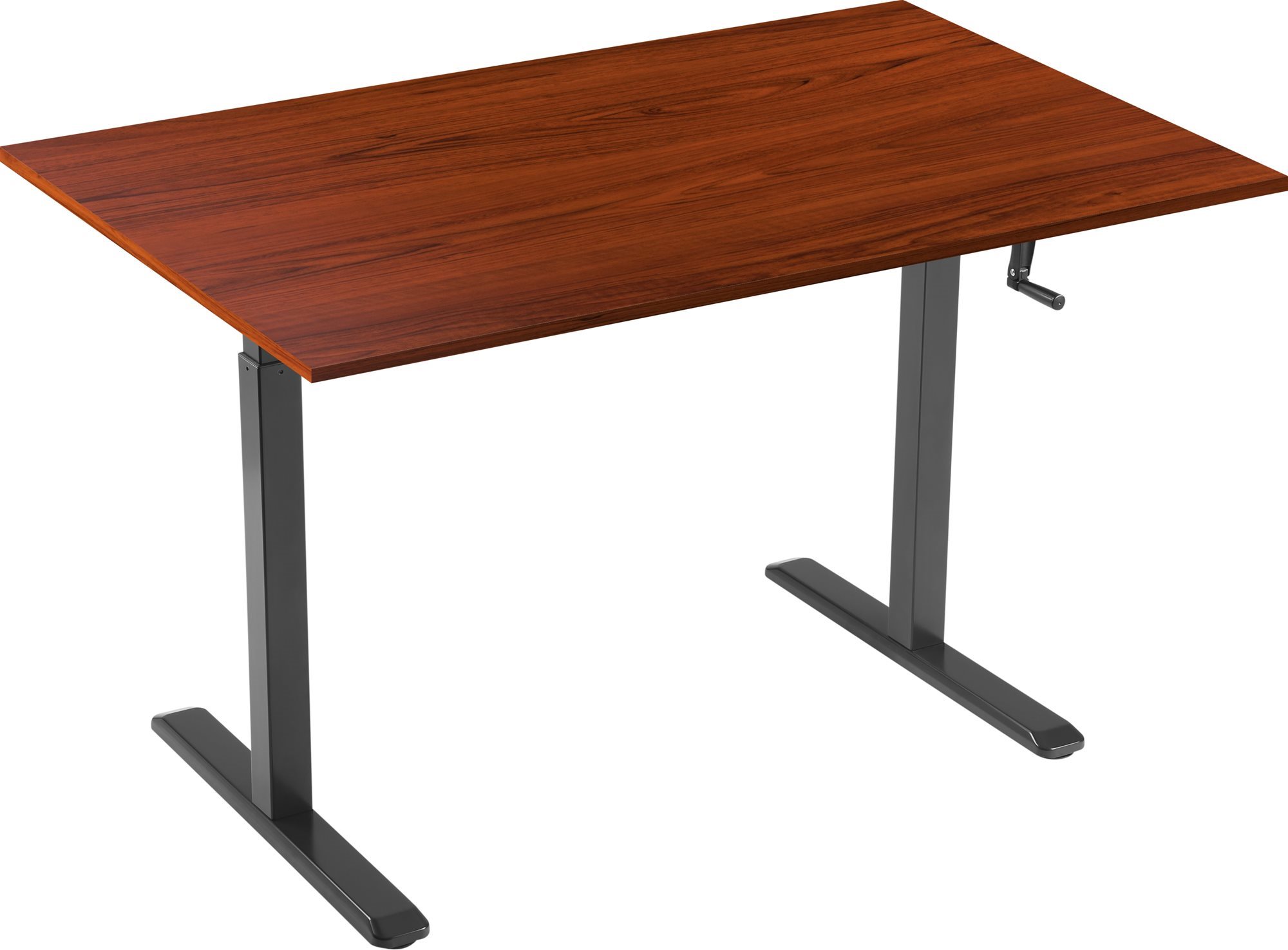 AlzaErgo Table ET3 fekete + TTE-03 160x80 cm barna furnér asztallap