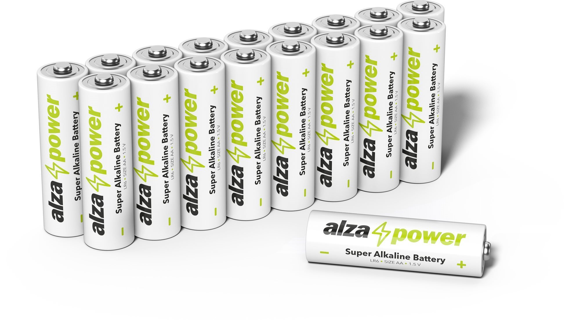 AlzaPower Super Alkaline LR6 (AA) 3× 6 db, környezetbarát dobozban