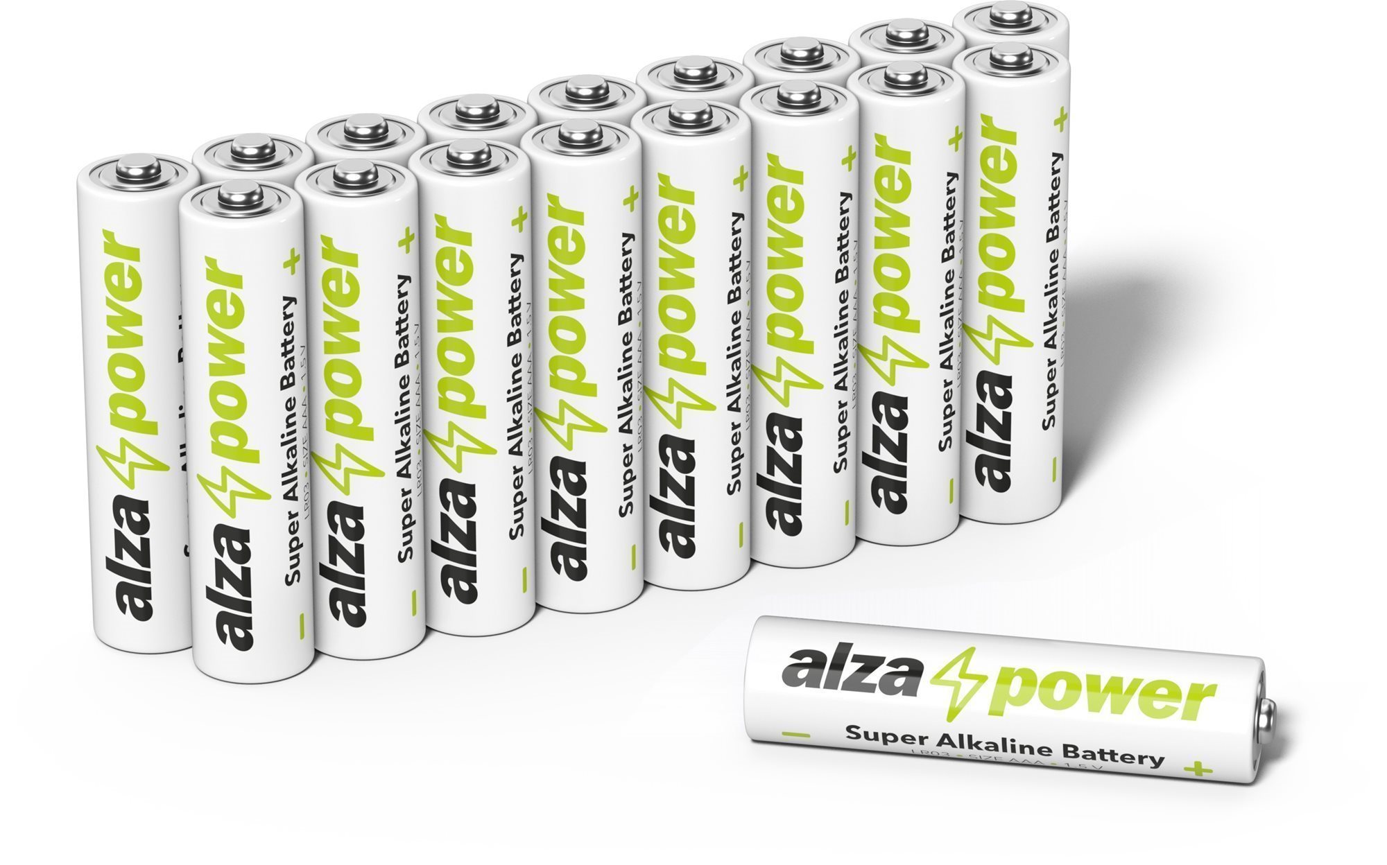 AlzaPower Super Alkaline LR03 (AAA) 3× 6 db, környezetbarát dobozban