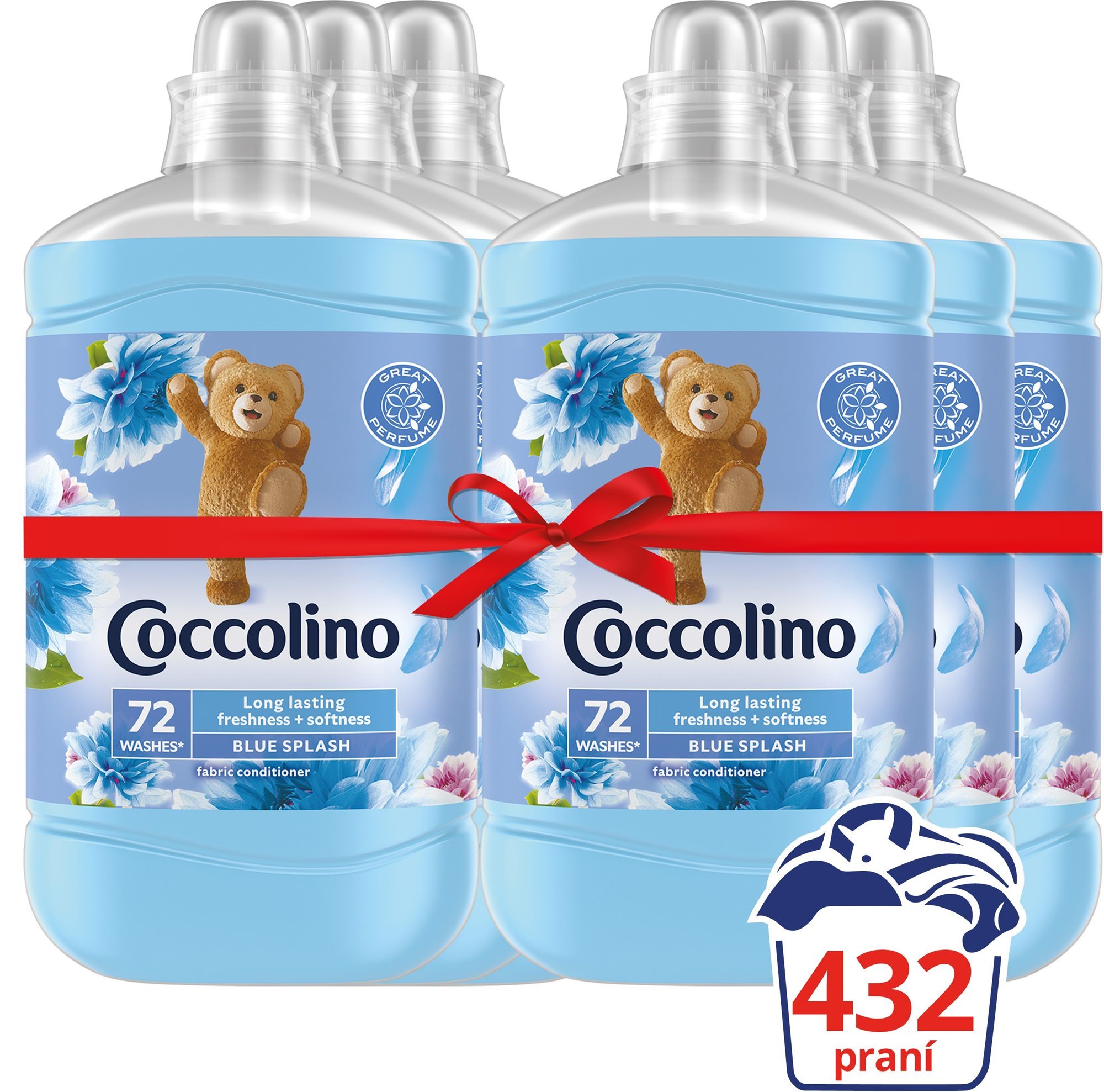COCCOLINO Blue Splash 6 × 1,8 l (432 mosás)