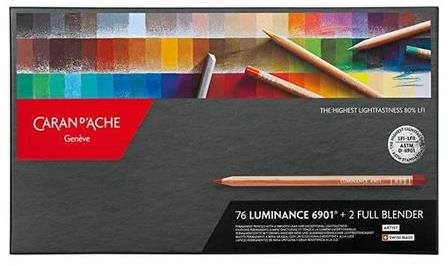 CARAN D'ACHE Luminance 6901 76 barev + 2 blendery