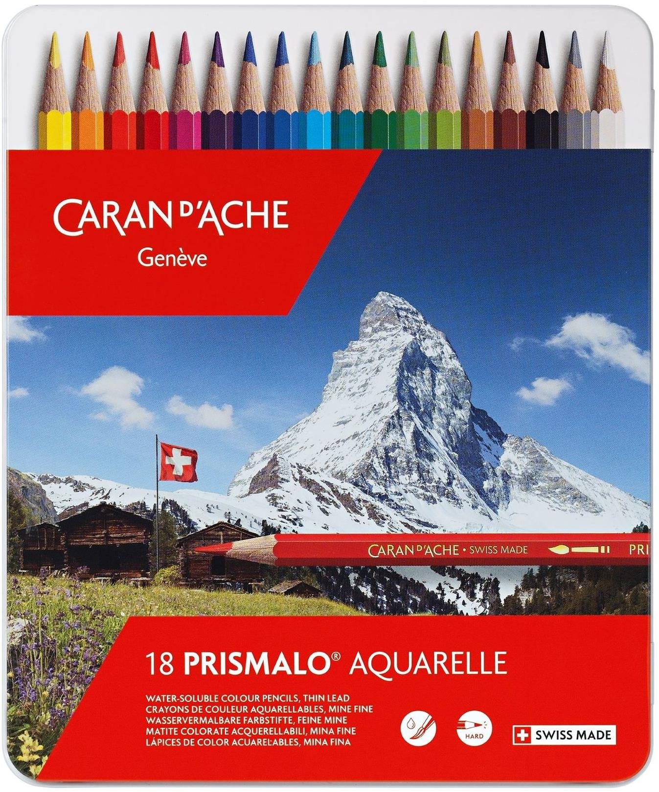 CARAN D'ACHE Prismalo Aquarelle 18 barev