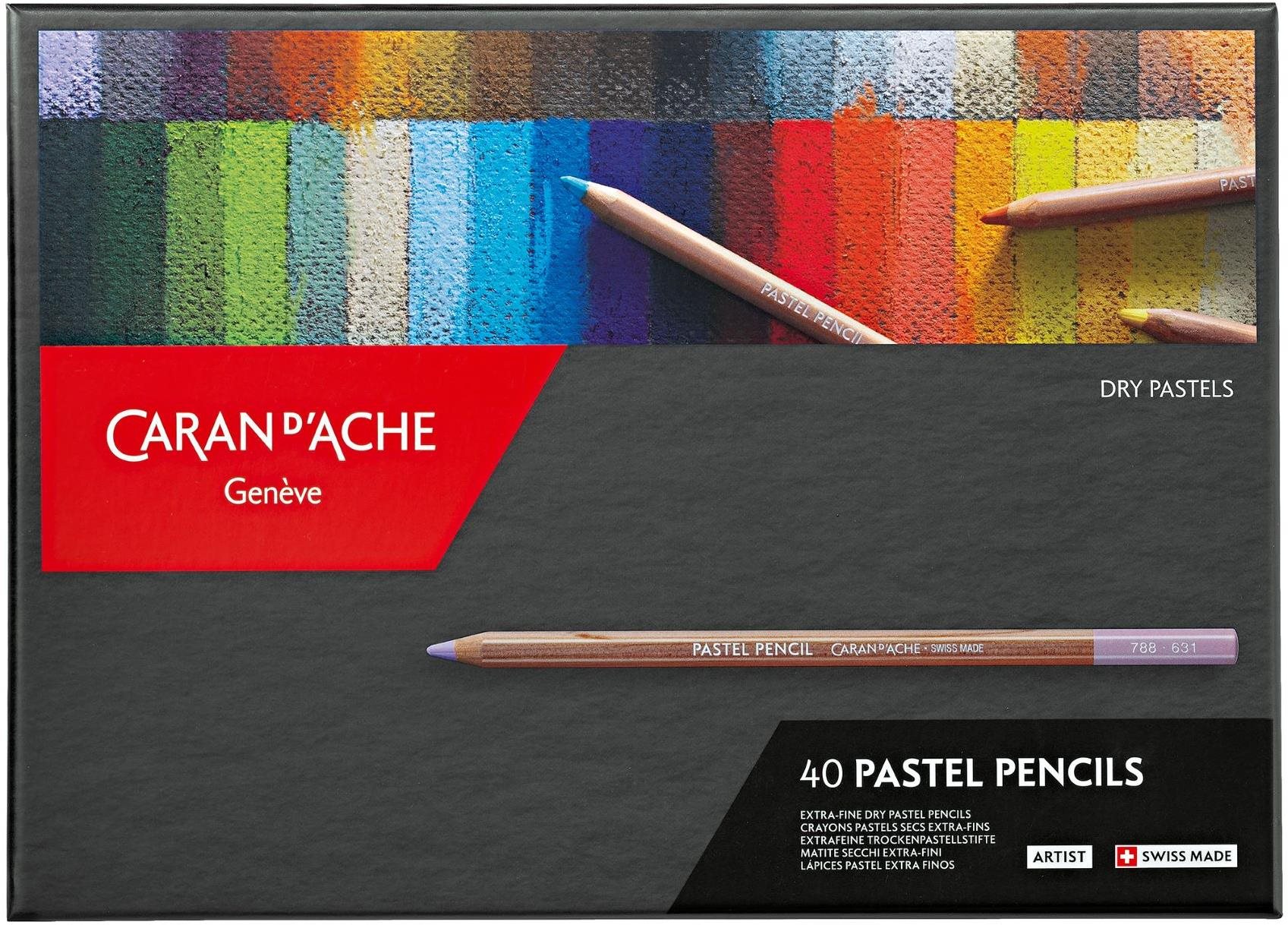CARAN D'ACHE Umělecké pastely v tužce 40 barev