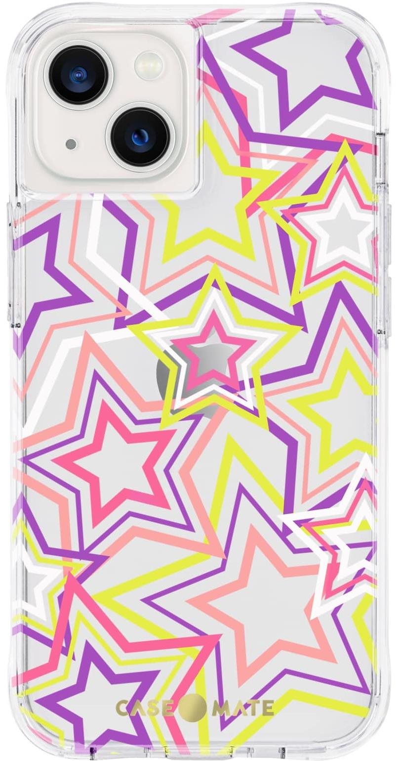 Case Mate iPhone 13 Tough Print Neon Stars tok
