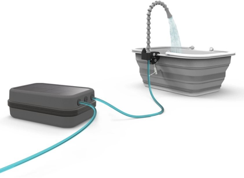 GoSun Flow PRO Solar Utazó vízszűrő, tisztító, szivattyú, mosogató + zuhany