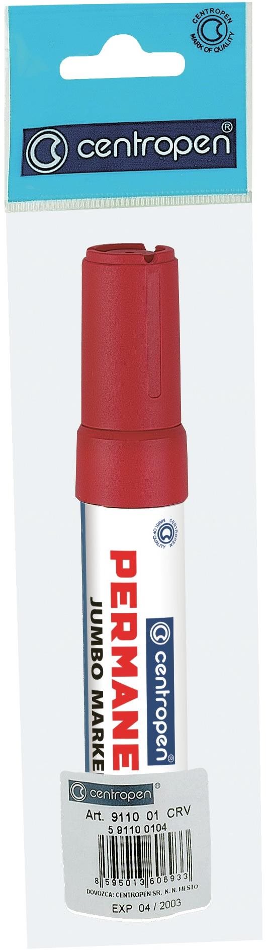 CENTROPEN značkovač perm. 9110 červený 2-10 mm