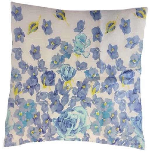 Chanar Povlak na polštářek Květy světle modré 40×40 cm