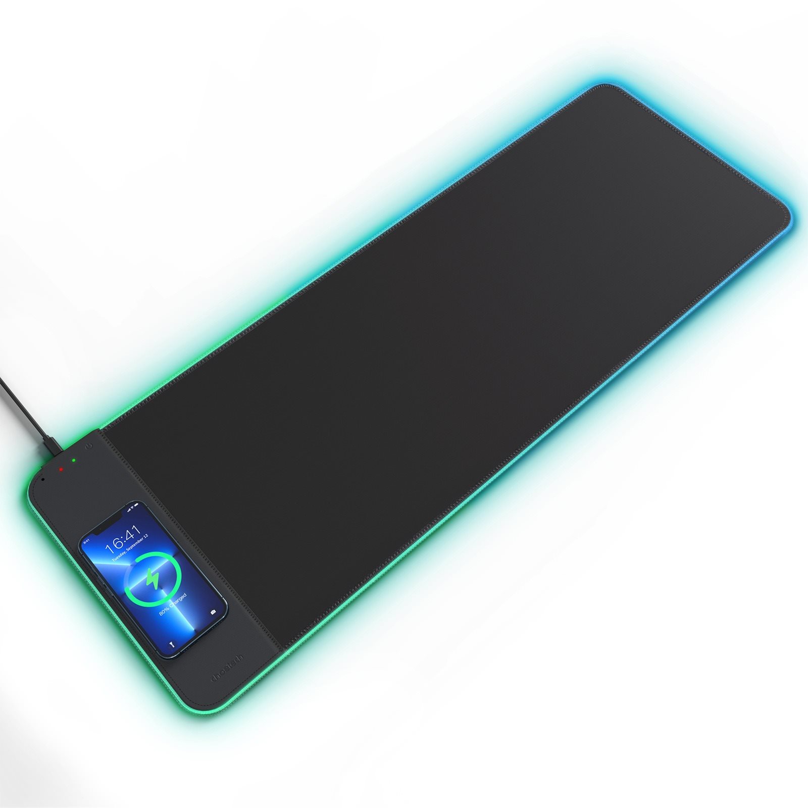 ChoeTech RGB Illuminated 15W Wireless Charging Mouse Pad