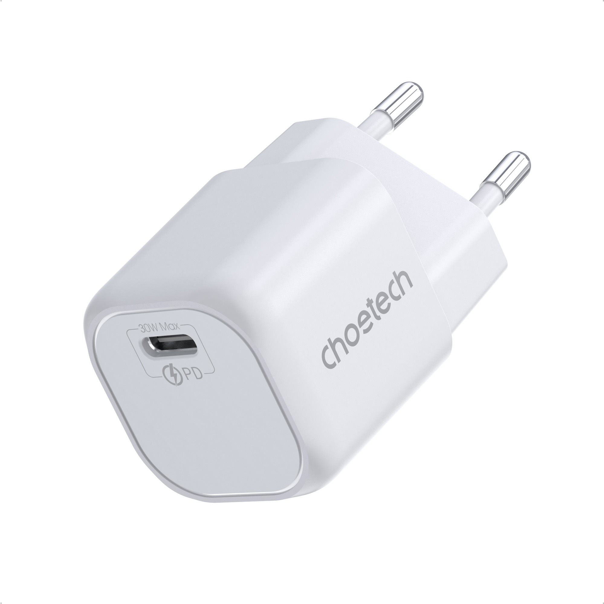 ChoeTech PD30W GAN Type-C Wall Charger - White