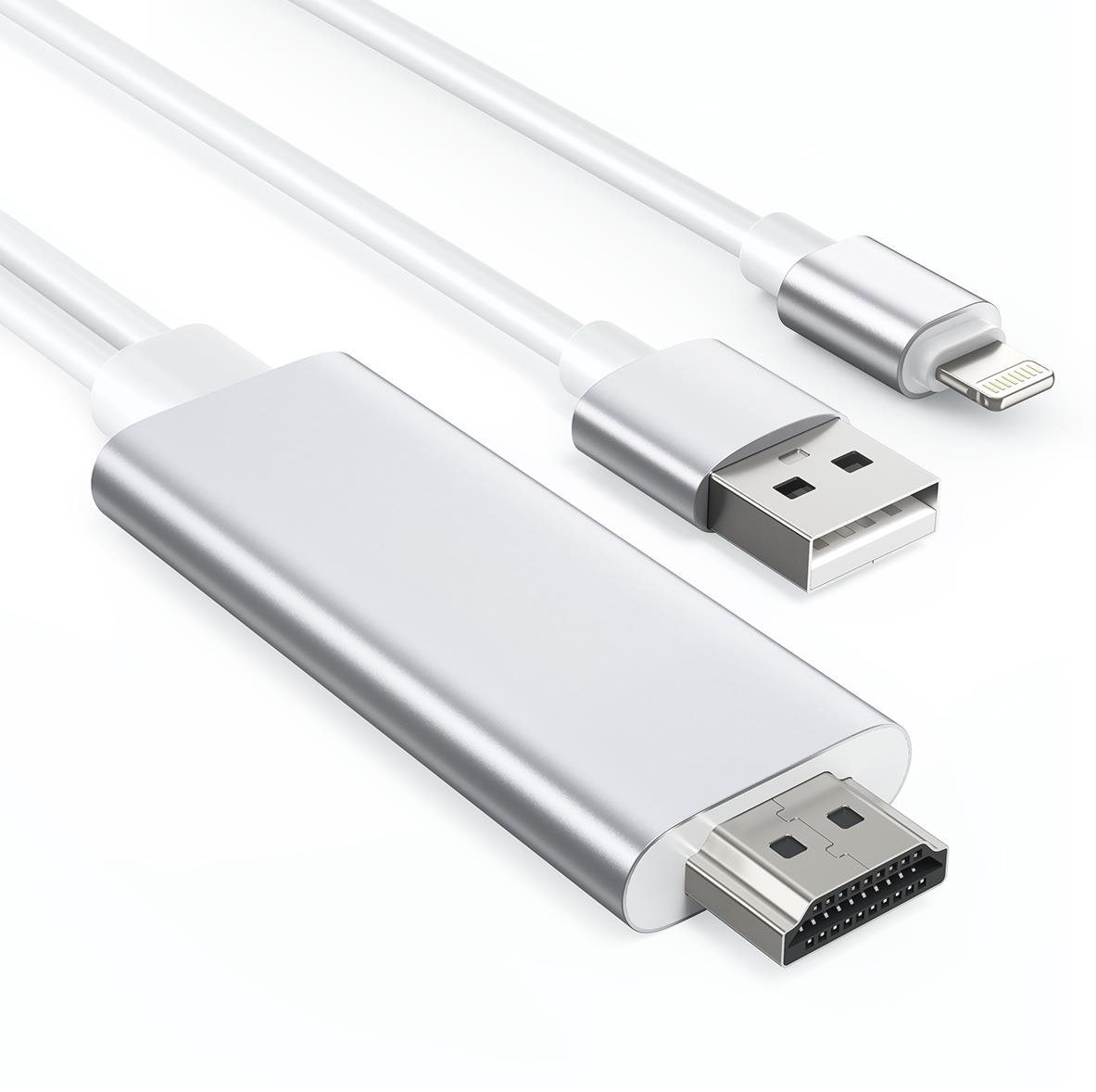 Choetech Lightning to HDMI Cable with USB input