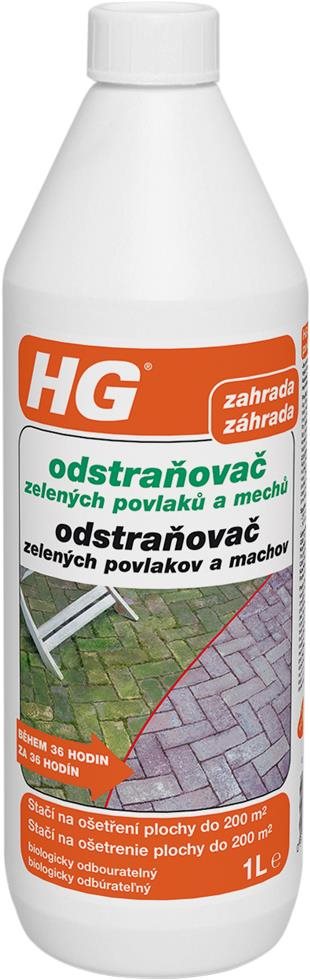 Odstraňovač zeleného povlaku HG odstraňovač zelených povlaků a mechů – přímo k použití 1 l