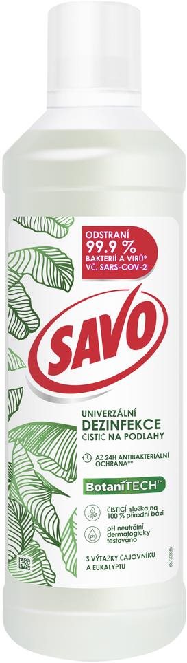 Fertőtlenítő SAVO Botanitech univerzális padlótisztító és fertőtlenítő 1 l