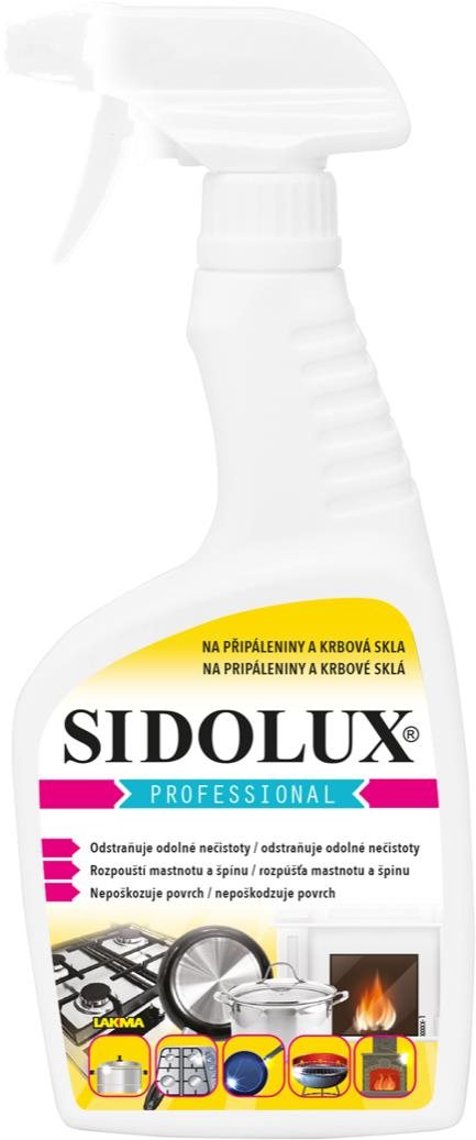 Tisztítószer SIDOLUX Professional Odaégések és kandallóüveg 500 ml