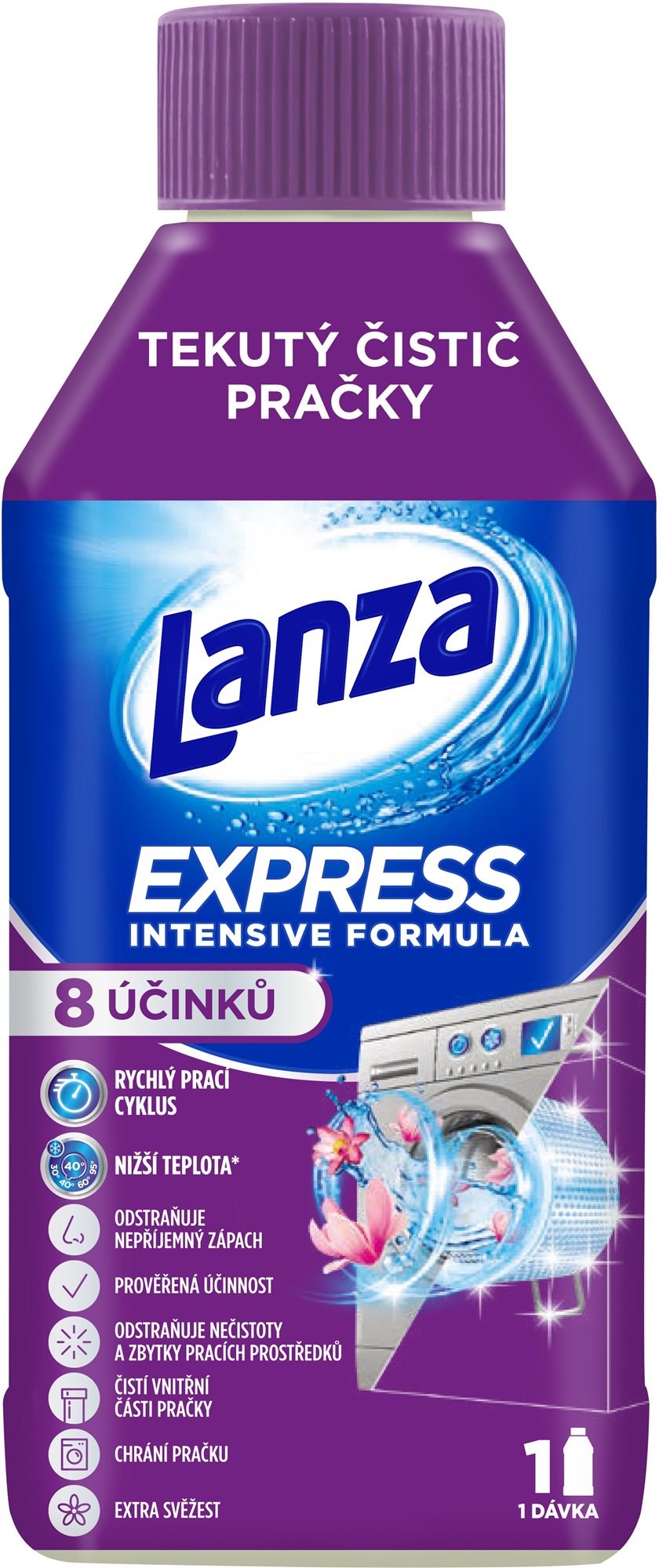 LANZA Express folyékony mosógéptisztító, 250 ml