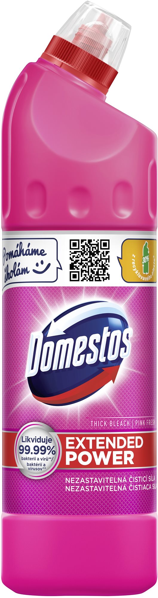 WC gél DOMESTOS Extended Pink 750 ml