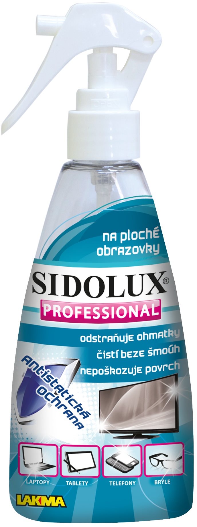 SIDOLUX Professional képernyő tisztító, 200 ml