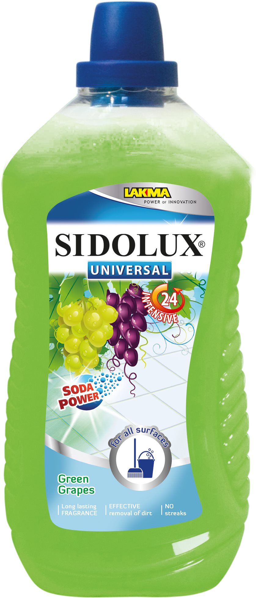 Padlótisztító SIDOLUX Universal Soda Power Green Grapes 1 l