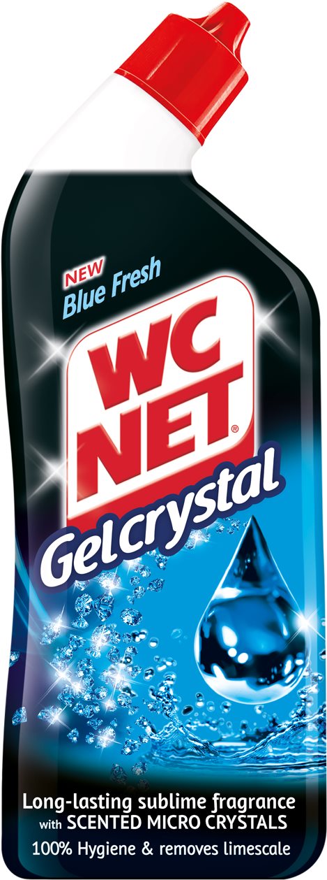 WC gél WC NET Gel Crystal Blue Fresh 750 ml