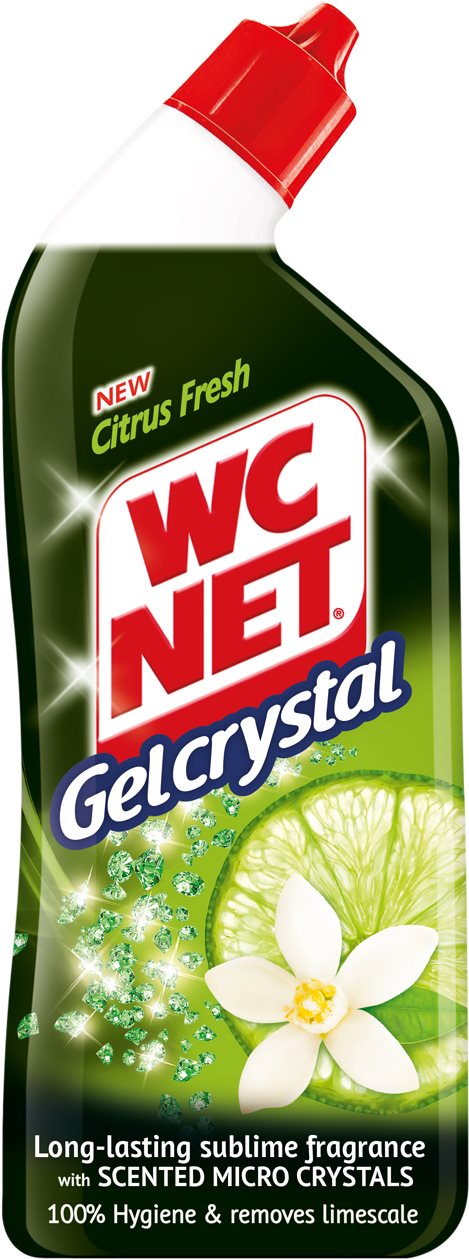 WC gél WC NET Gel Crystal Citrus Fresh 750 ml