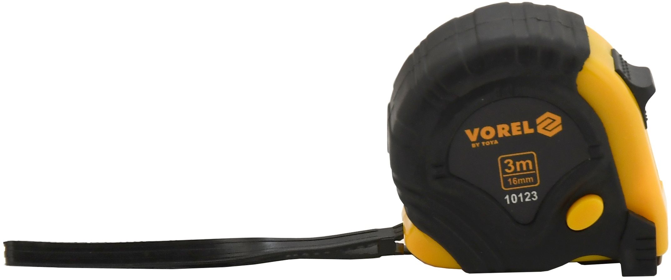 Vorel mérőszalag 3 m x 16 mm, sárga - fekete színben