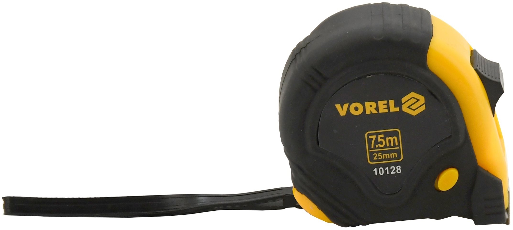 Vorel mérőszalag, 7,5 m x 25 mm, sárga - fekete színben