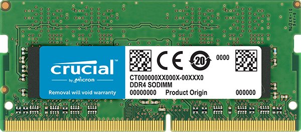 Crucial SO-DIMM 4 GB DDR4 2666 MHz CL19 Single Ranked