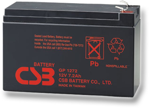 Szünetmentes táp akkumulátor CSB GP1272 F2, 12V, 7,2Ah