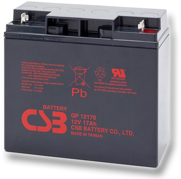 Szünetmentes táp akkumulátor CSB GP12170, 12V, 17Ah