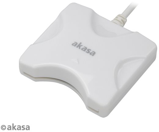 AKASA Smart kártyaolvasó (e-személyi) - fehér / AK-CR-03WHV2