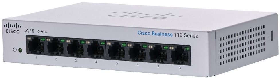 CISCO CBS110 Unmanaged 8-port GE, Desktop, Ext PS