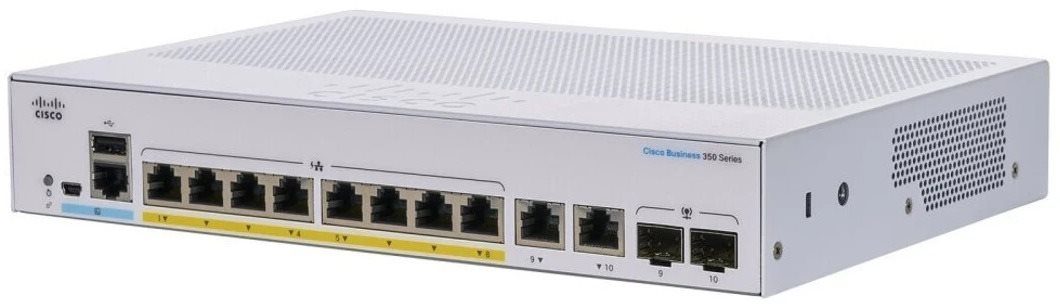 CISCO CBS350 Managed 8-port GE, PoE, 2x1G Combo