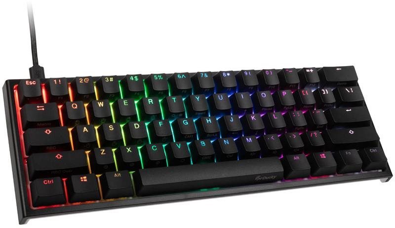 Ducky ONE 2 Mini Gaming, MX-Silent-Red, RGB-LED, black - US