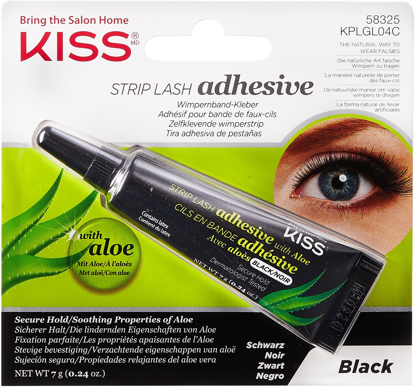 KISS EverEz Aloe Vera Adhesive-Latex Black