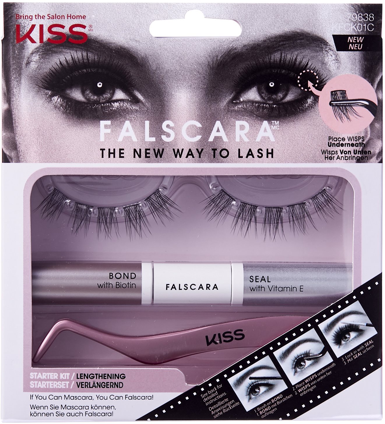 Kozmetikai szett KISS Falscara Eyelash - Starter Kit 01