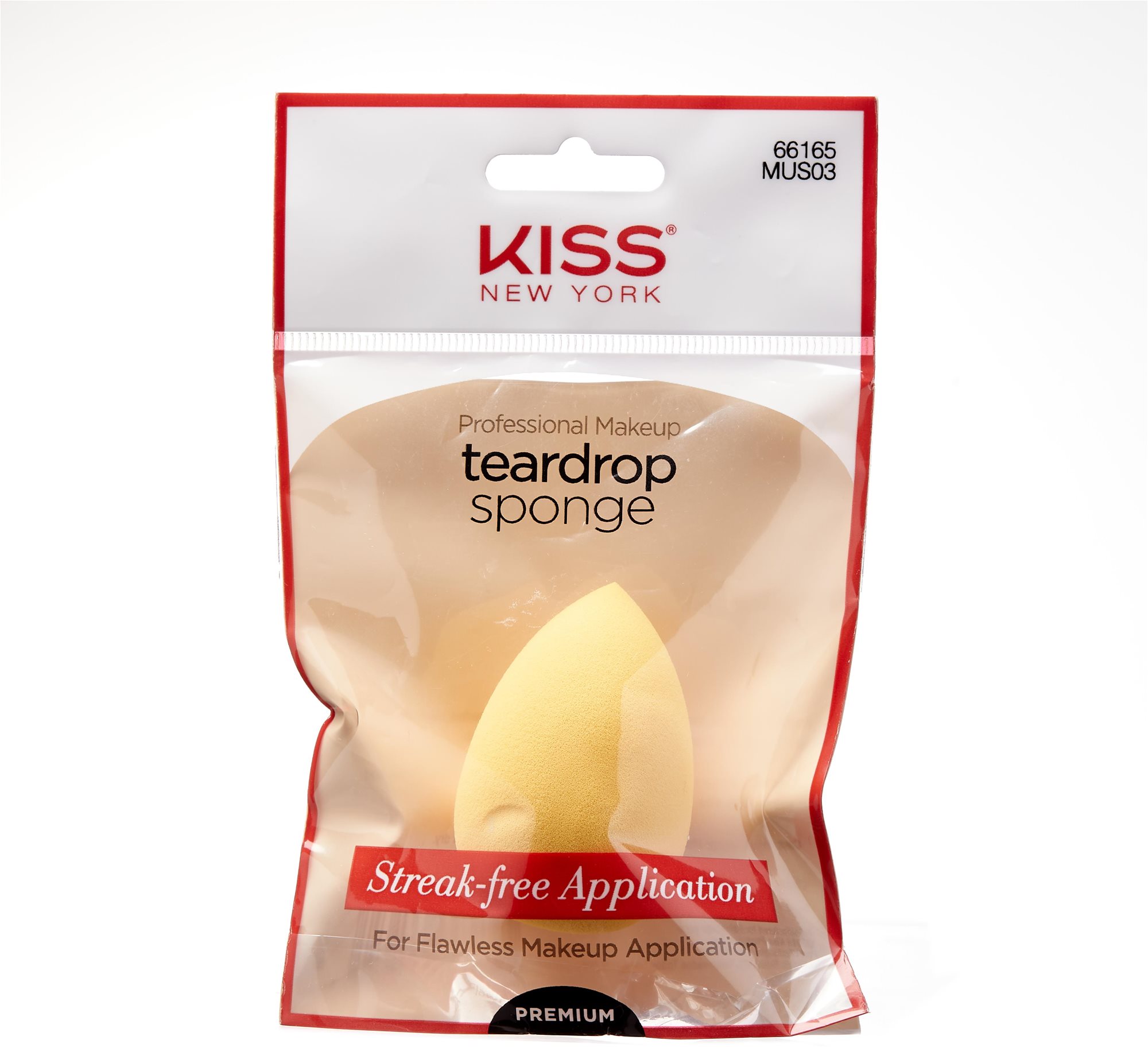 Sminkszivacs KISS Teardrop Infused make-up sponge