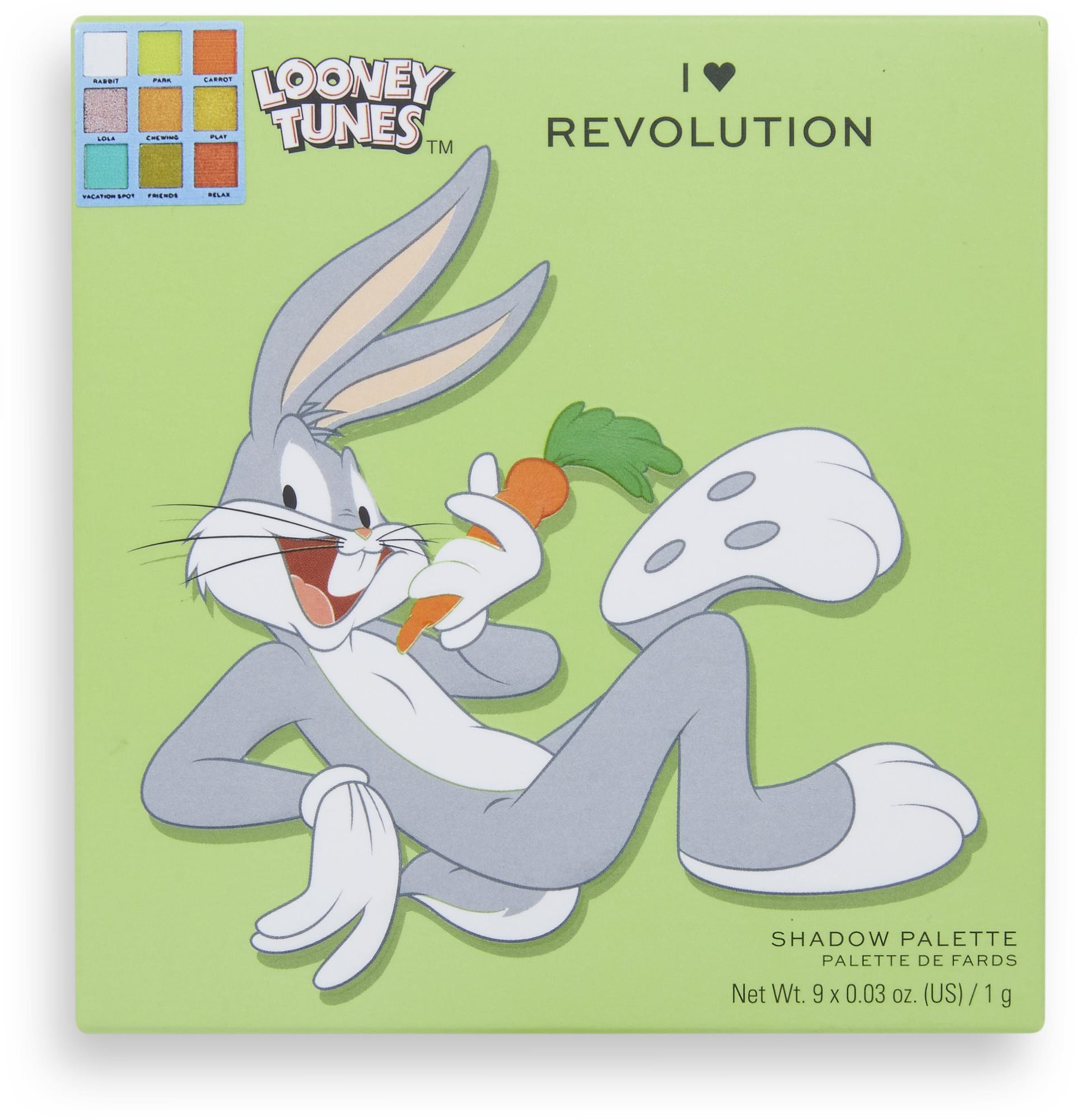 I HEART REVOLUTION Looney Tunes X Bugs Mini Shadow Palette