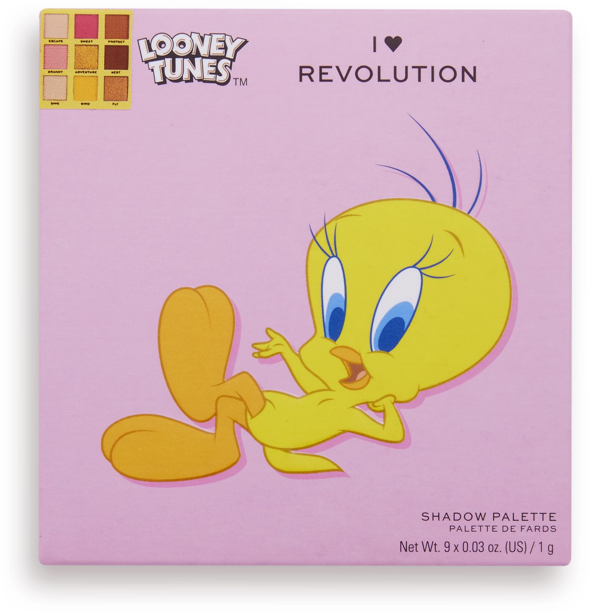I HEART REVOLUTION Looney Tunes X Tweety Mini Shadow Palette