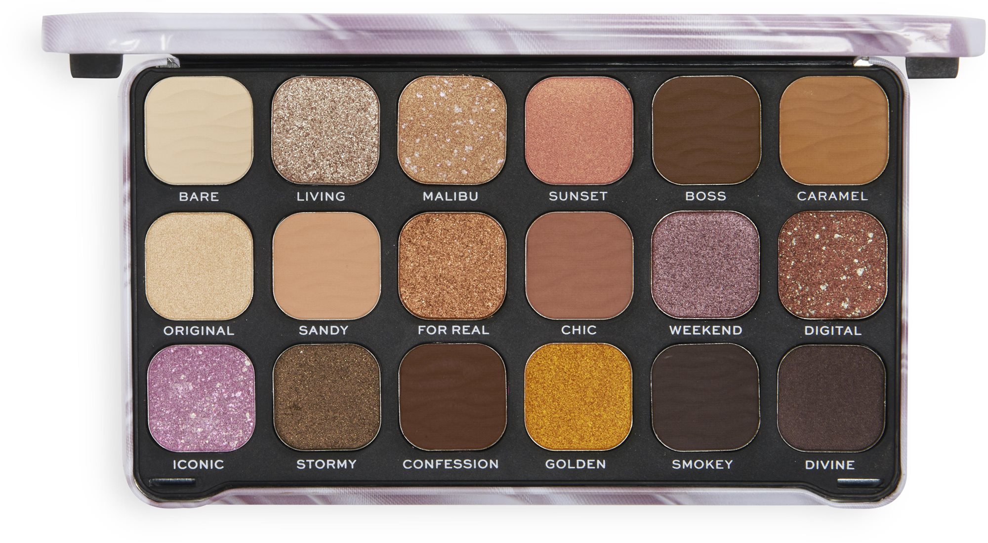 REVOLUTION Forever Flawless Shadow Palette Nude Silk