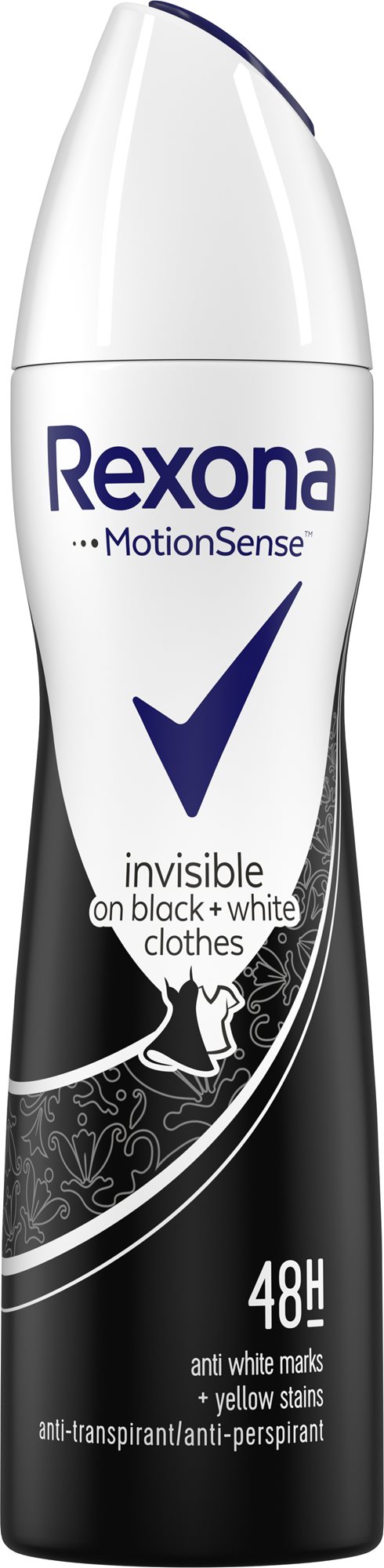 Izzadásgátló Rexona Invisible Black+White Izzadásgátló spray 150 ml
